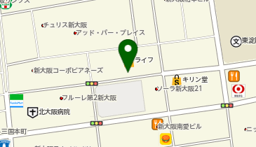 キッズランド 新大阪店の地図画像