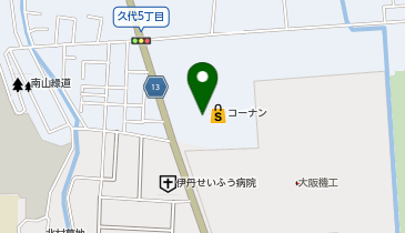 キッズランド 川西店の地図画像
