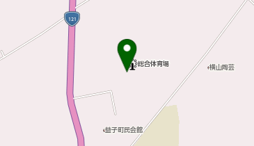 益子町 町民センター(運動場)の地図画像