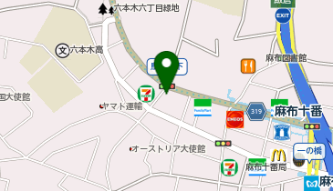 カールスジュニア 麻布十番レストランの地図画像