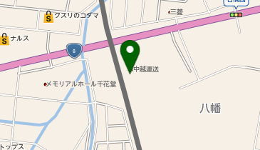 中越運送株式会社 上越物流センター/上越出版物配送センターの地図画像