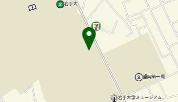 岩手大学動物病院の地図画像