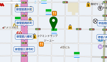 心斎橋ゆきざきの地図画像