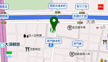 大須ゆきざきの地図画像