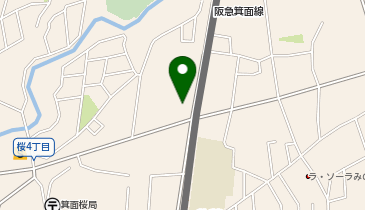 鶏笑 箕面店の地図画像