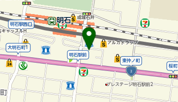 からあげ食堂鶏笑 明石店の地図画像