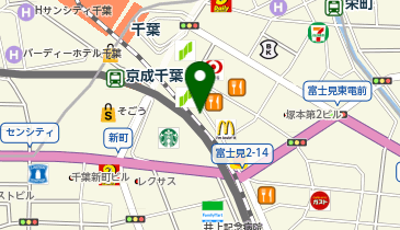 保険クリニック千葉シーワン店の地図画像