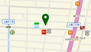 文一 岡崎上里店の地図画像