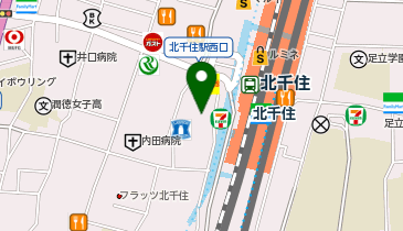 大阪 鉄板焼肉 鬼やんま 北千住本店の地図画像
