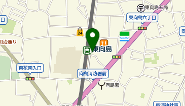 二階の食堂デリカフェの地図画像