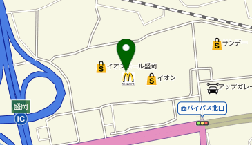 BeeBee盛岡店の地図画像