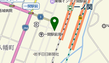 JR東日本 一ノ関駅みどりの窓口の地図画像