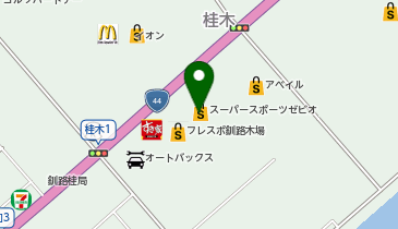 ヴィクトリアゴルフ 釧路店の地図画像