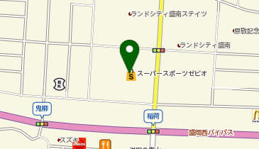 ヴィクトリアゴルフ 盛岡盛南店の地図画像