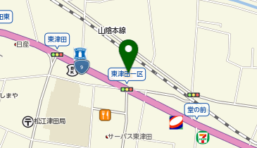 ヴィクトリアゴルフ 松江東津田店の地図画像