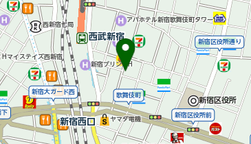 カラオケの鉄人 新宿歌舞伎町一番街店の地図画像