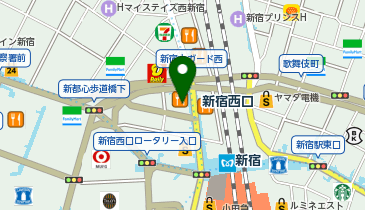 カラオケの鉄人 新宿大ガード店の地図画像