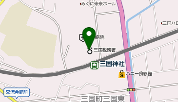 三国税務署の地図画像