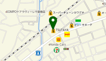 キャッツアイ 東千葉店の地図画像