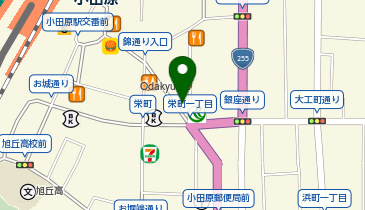 日乃屋カレー 小田原栄町店の地図画像
