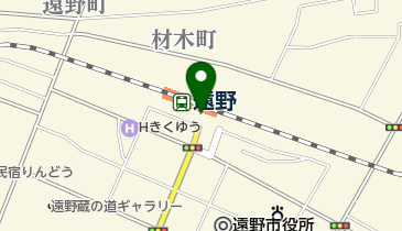 JR東日本 遠野駅みどりの窓口の地図画像