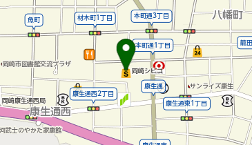 紅谷(ボタン・洋裁材料) 岡崎シビコ店の地図画像
