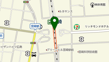 平家の郷 アミュプラザみやざき店の地図画像