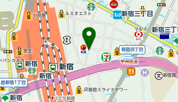 大江戸 新宿南口店の地図画像