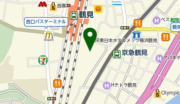 美容室Y,C108 鶴見駅前本店の地図画像