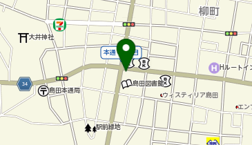 餃子の雪松 島田店の地図画像