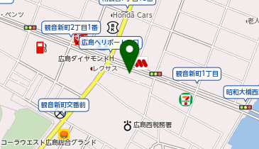 カワサキ プラザ広島の地図画像