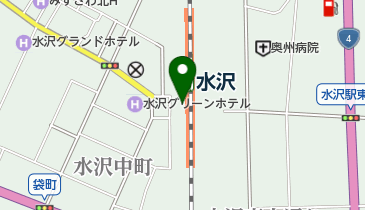 JR東日本 水沢駅みどりの窓口の地図画像