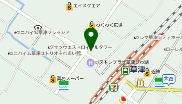 近江牛バーガー COWS CROWN(カウズ クラウン)の地図画像