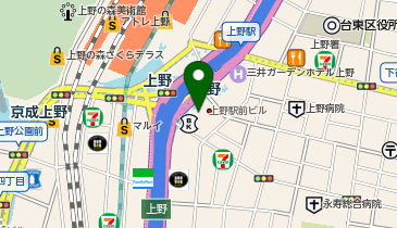 B&D(ビーアンドディー) 上野店の地図画像