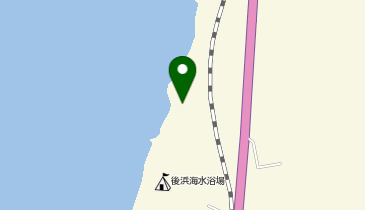 鳴き砂ビーチうしろはまの地図画像