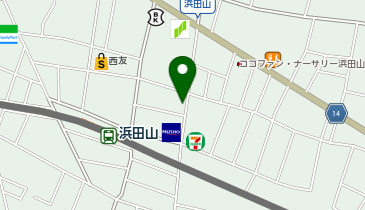 浜田山マッサージ処ひろの地図画像
