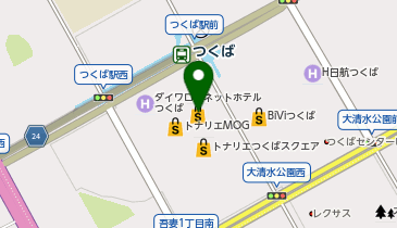 ビックフィールド つくばクレオスクエア店の地図画像