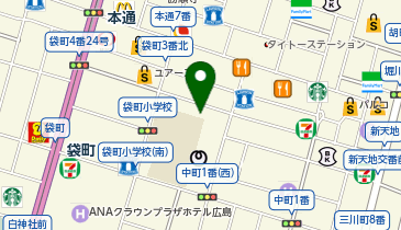 ステーキ 五郎 広島本通り店の地図画像