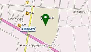 群馬県立伊勢崎高等学校の地図画像