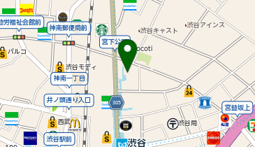 渋谷地下鉄ビルデイングの地図画像