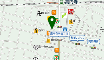 ピザ&ステーキ酒場 窯鉄 高円寺南口店の地図画像