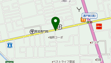 からあげ原人 草加店の地図画像