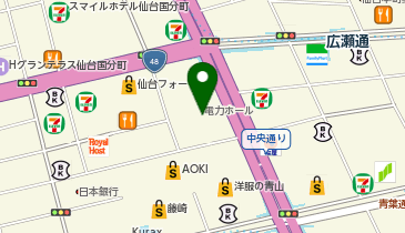 東北電力グリーンプラザの地図画像