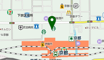 スカイホップバス 京都の地図画像