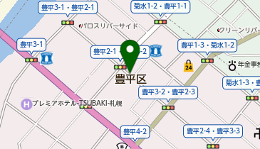 札幌市豊平区菊水駅|学園前駅の書道教室 かえで書道苑の地図画像