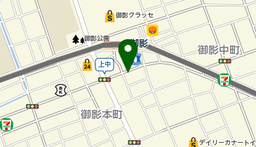 バーバー毛利謳歌の地図画像