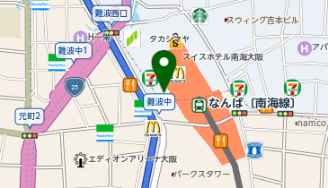 TBC なんばスカイオ店の地図画像