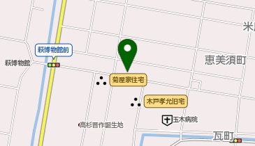 萩ぷりん亭の地図画像