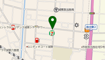 セレモニーハウス放出の地図画像