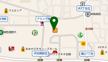 宇奈とと JR尼崎店の地図画像